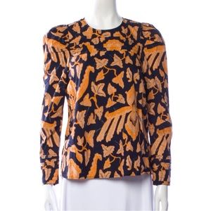 Ulla Johnson Blue and Orange Top